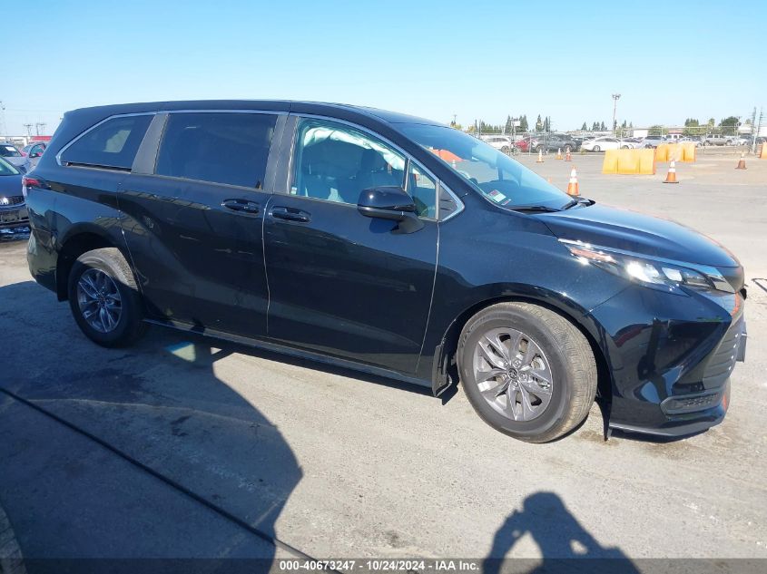 2024 Toyota Sienna Le VIN: 5TDKRKEC1RS221551 Lot: 40673247