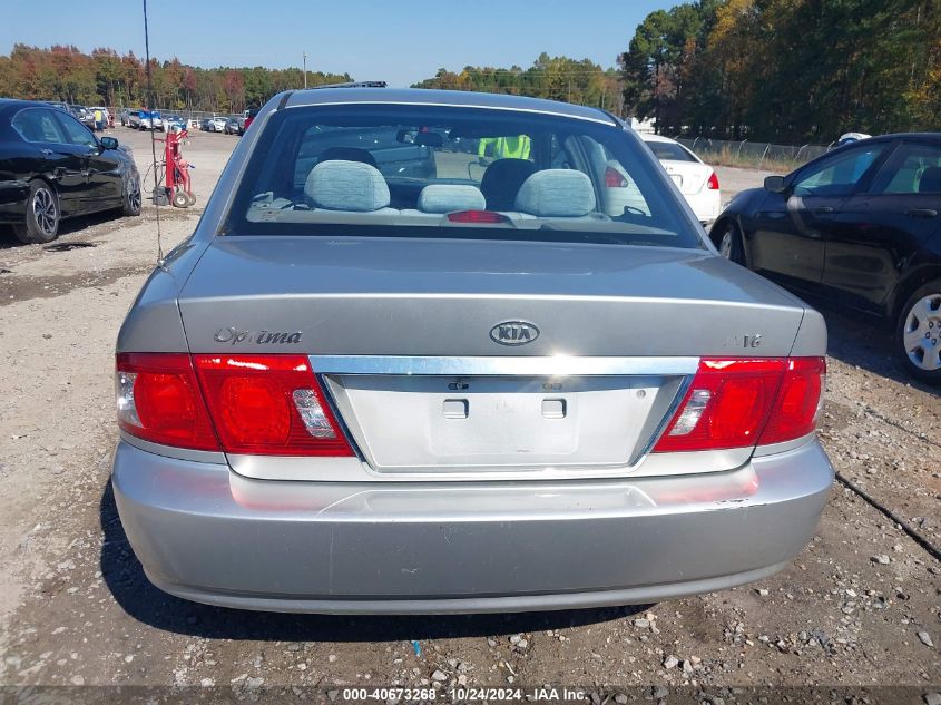 2005 Kia Optima Ex V6/Lx V6 VIN: KNAGD128455429838 Lot: 40673268