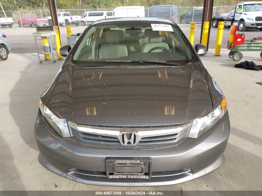 2012 Honda Civic Sdn Lx VIN: 19XFB2F52CE370493 Lot: 40673308