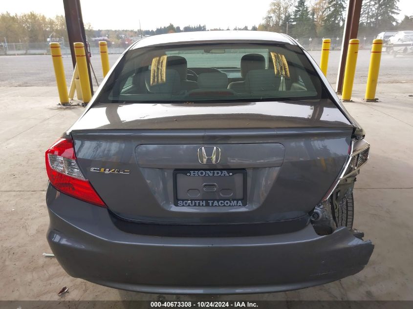 2012 Honda Civic Sdn Lx VIN: 19XFB2F52CE370493 Lot: 40673308