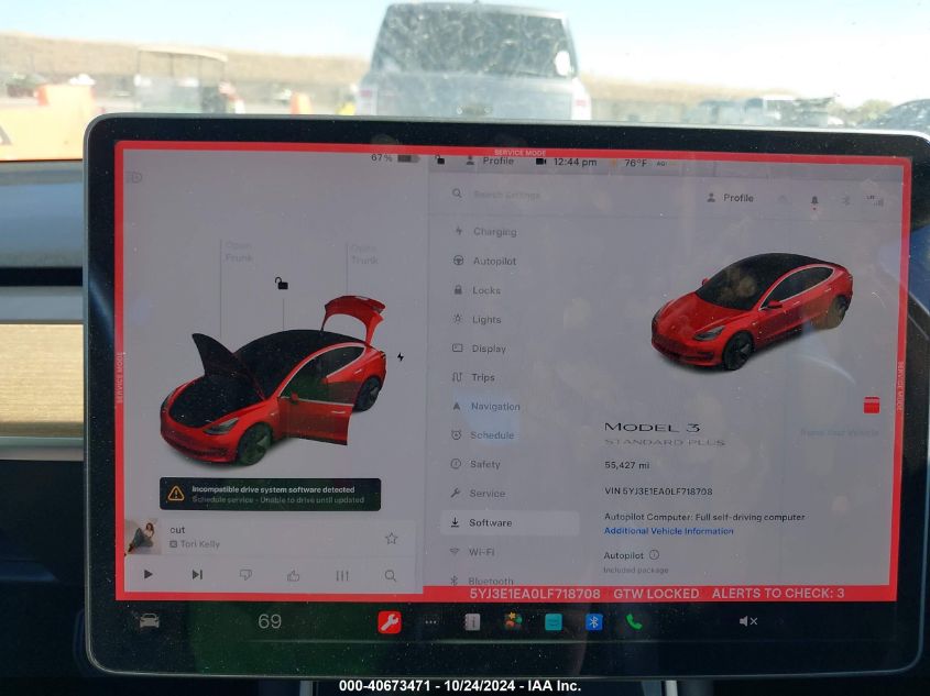 2020 TESLA MODEL 3 STANDARD RANGE PLUS REAR-WHEEL DRIVE/STANDARD RANGE REAR-WHEEL DRIVE - 5YJ3E1EA0LF718708