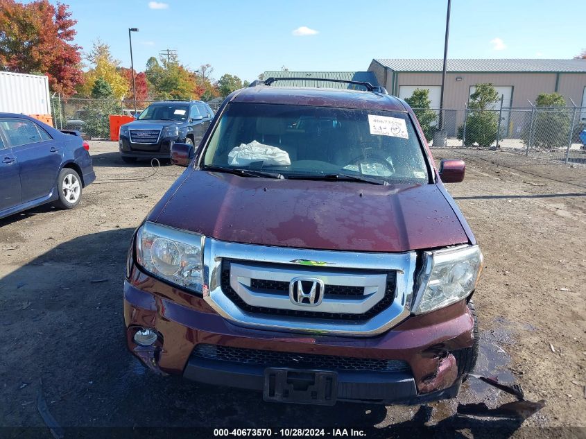 2011 Honda Pilot Ex-L VIN: 5FNYF3H57BB012329 Lot: 40673570