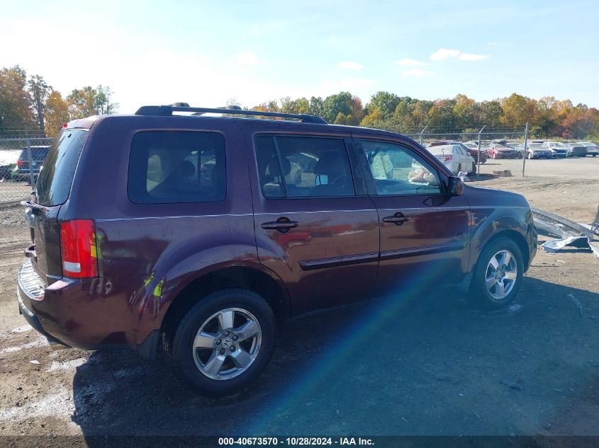 2011 Honda Pilot Ex-L VIN: 5FNYF3H57BB012329 Lot: 40673570