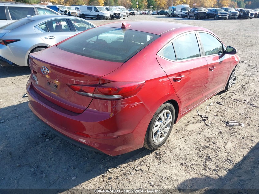 2017 HYUNDAI ELANTRA VIN: KMHD74LF7HU161174