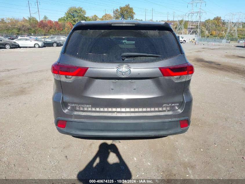 2019 Toyota Highlander Xle VIN: 5TDJZRFH2KS929327 Lot: 40674325