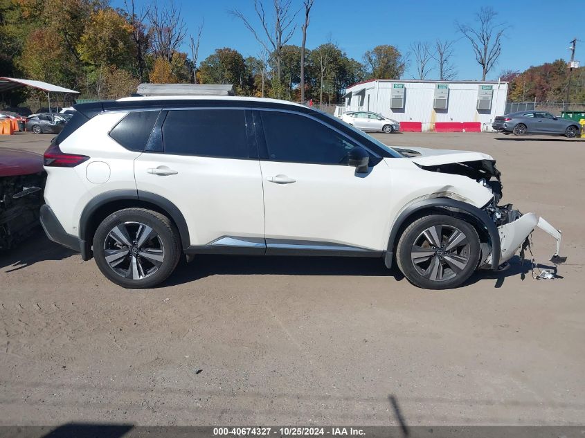 2021 Nissan Rogue Platinum VIN: JN8AT3DD4MW302182 Lot: 40674327