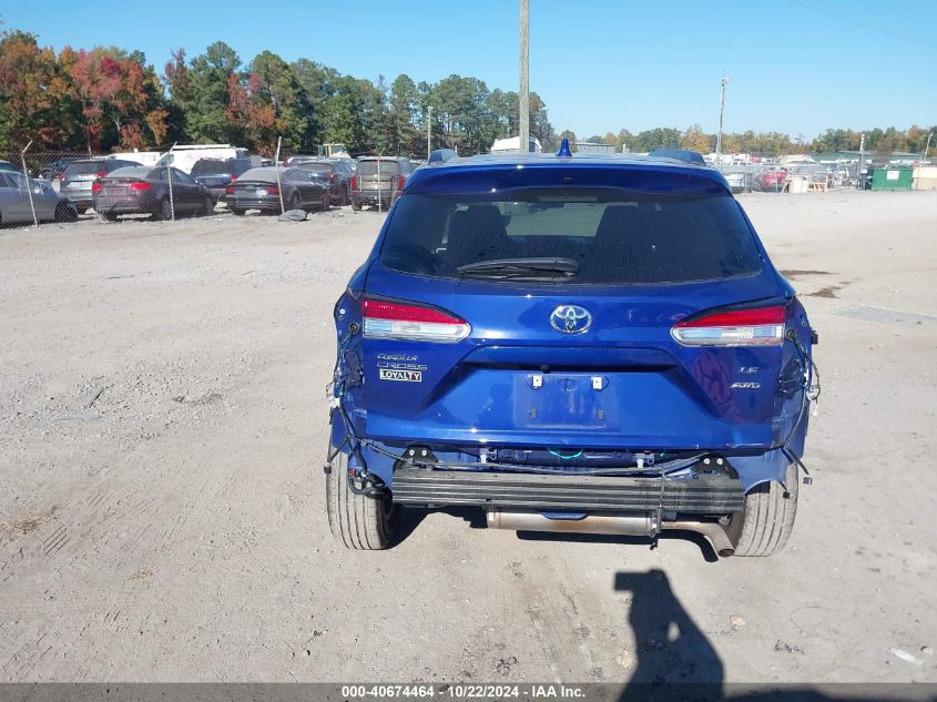 2023 Toyota Corolla Cross Le VIN: 7MUCAABG8PV067792 Lot: 40674464