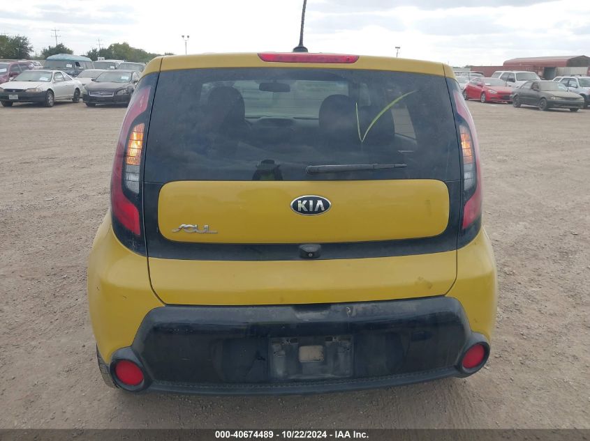 2016 Kia Soul + VIN: KNDJP3A56G7257077 Lot: 40674489