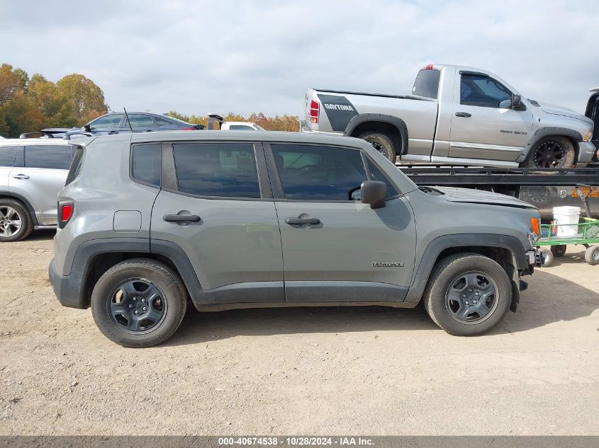 2020 Jeep Renegade Sport Fwd VIN: ZACNJAAB4LPL64961 Lot: 40674538