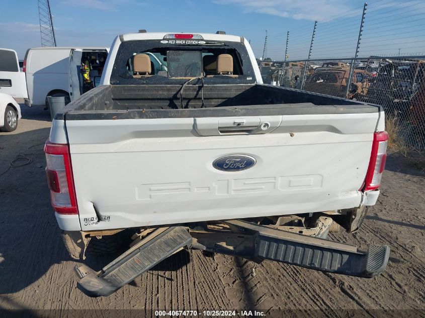 2022 Ford F-150 Lariat VIN: 1FTFX1E54NFA05190 Lot: 40674770