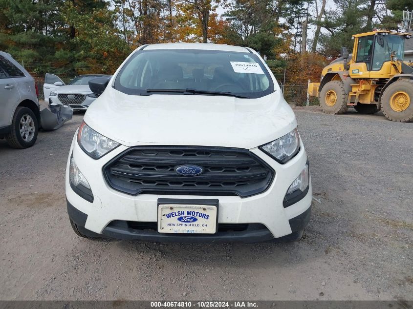 2020 Ford Ecosport S VIN: MAJ6S3FL8LC385906 Lot: 40674810