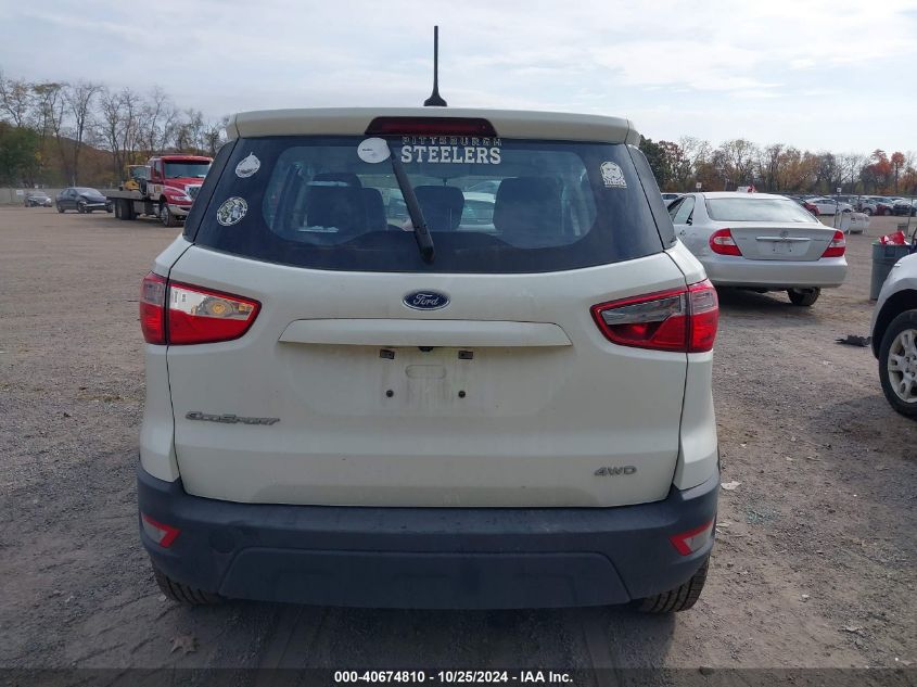 2020 Ford Ecosport S VIN: MAJ6S3FL8LC385906 Lot: 40674810