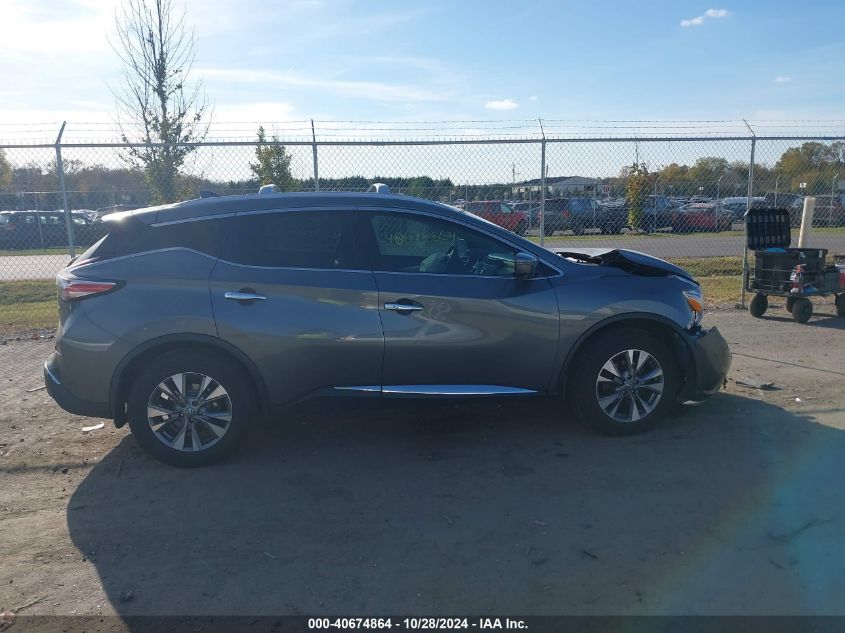 2017 Nissan Murano Sl VIN: 5N1AZ2MH7HN135296 Lot: 40674864