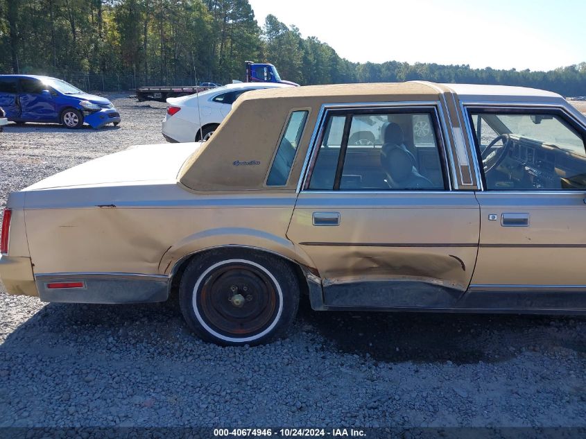 1986 Lincoln Town Car VIN: 1LNBP96F4GY686295 Lot: 40674946