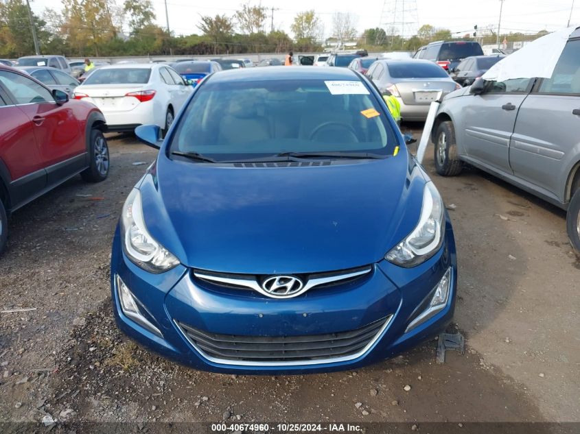 2016 Hyundai Elantra Se VIN: KMHDH4AE1GU489907 Lot: 40674960