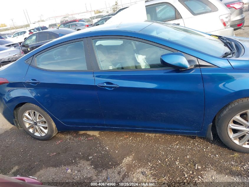 2016 Hyundai Elantra Se VIN: KMHDH4AE1GU489907 Lot: 40674960