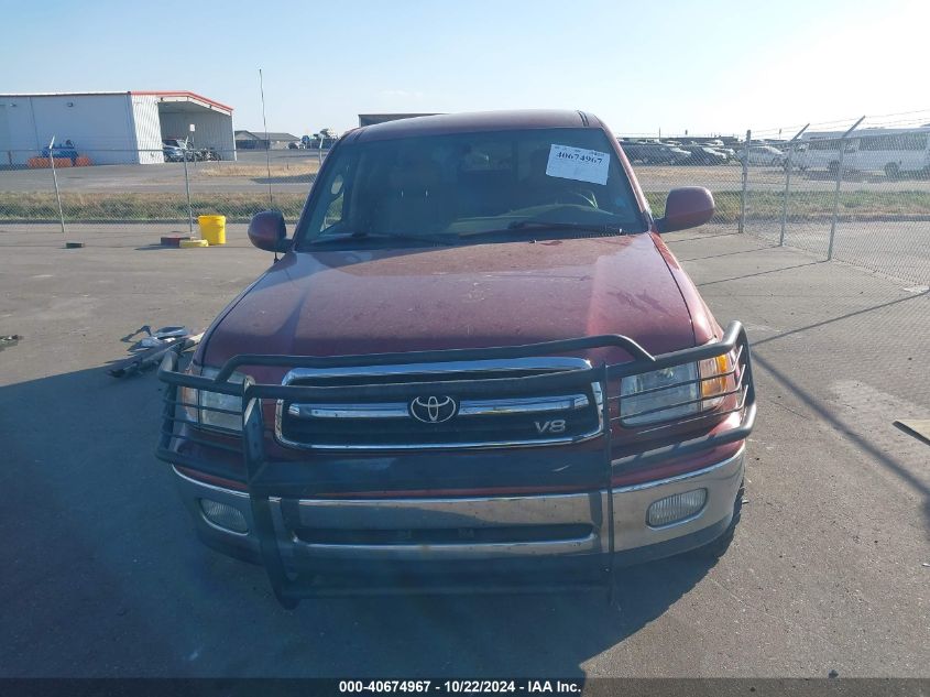 2002 Toyota Tundra Ltd V8 VIN: 5TBBT48112S224326 Lot: 40674967