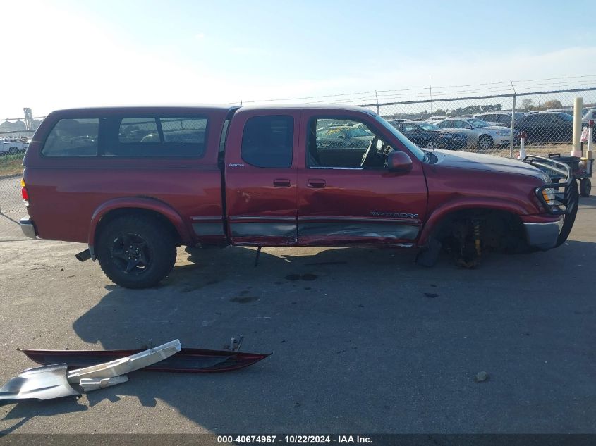 2002 Toyota Tundra Ltd V8 VIN: 5TBBT48112S224326 Lot: 40674967