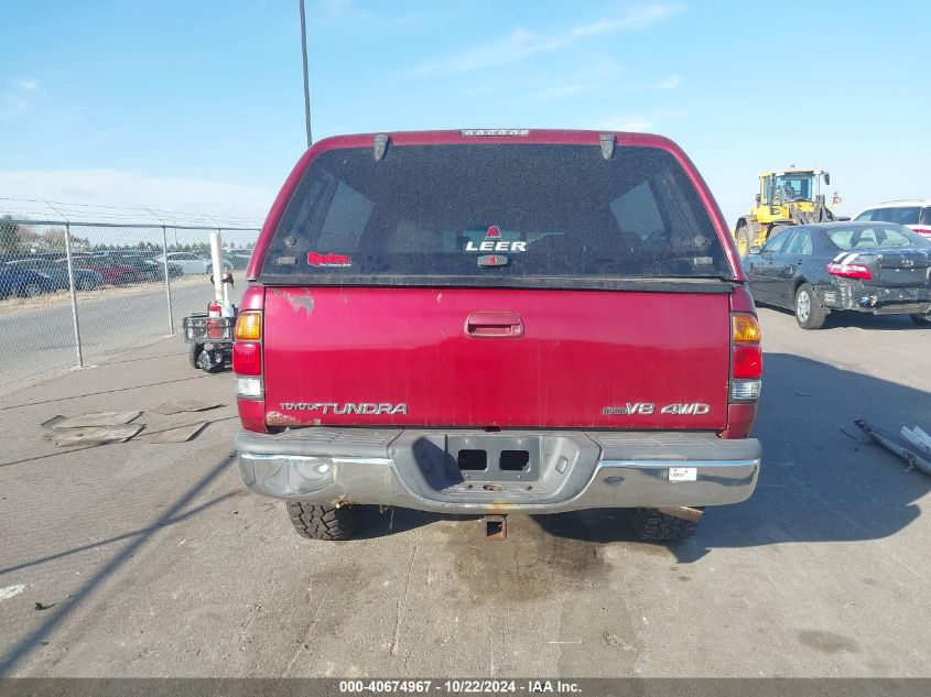 2002 Toyota Tundra Ltd V8 VIN: 5TBBT48112S224326 Lot: 40674967