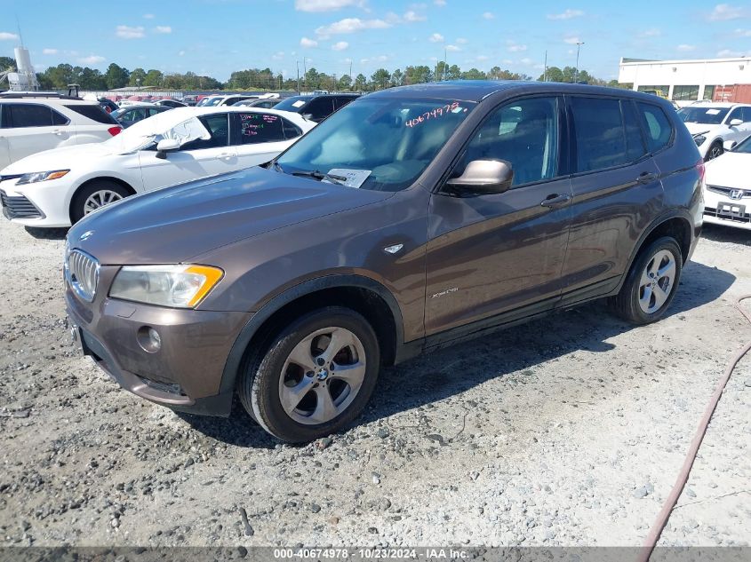 2011 BMW X3 xDrive28I VIN: 5UXWX5C57BL708966 Lot: 40674978