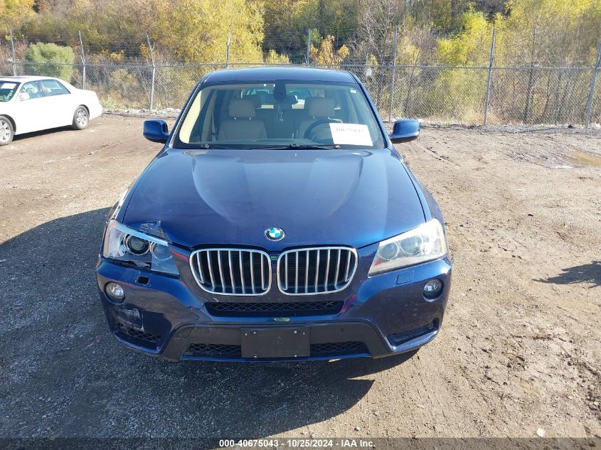 2011 BMW X3 xDrive35I VIN: 5UXWX7C56BL734258 Lot: 40675043