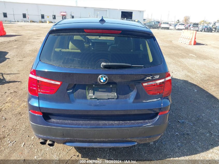 2011 BMW X3 xDrive35I VIN: 5UXWX7C56BL734258 Lot: 40675043