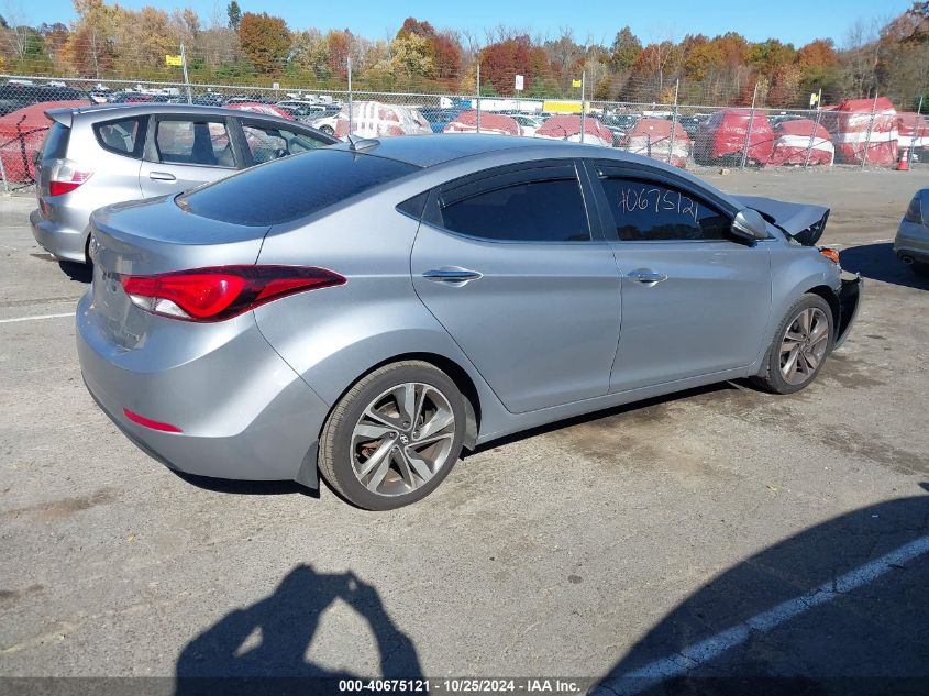 2015 Hyundai Elantra Limited VIN: 5NPDH4AE0FH612836 Lot: 40675121