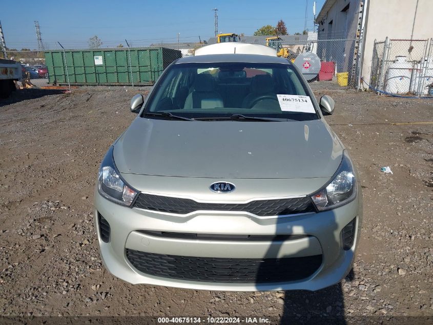 2018 Kia Rio S VIN: 3KPA24AB1JE065762 Lot: 40675134