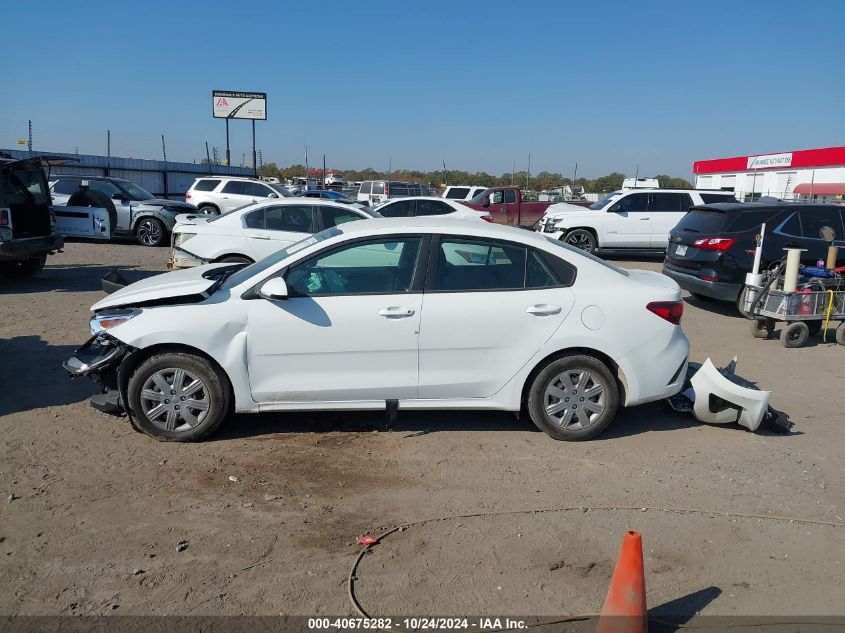 2022 Kia Rio Lx/S VIN: 3KPA24AD3NE505536 Lot: 40675282