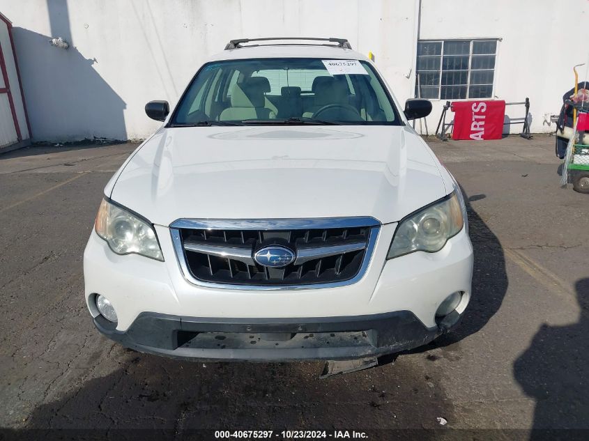 2008 Subaru Outback 2.5I/2.5I L.l. Bean Edition VIN: 4S4BP61C587350724 Lot: 40675297