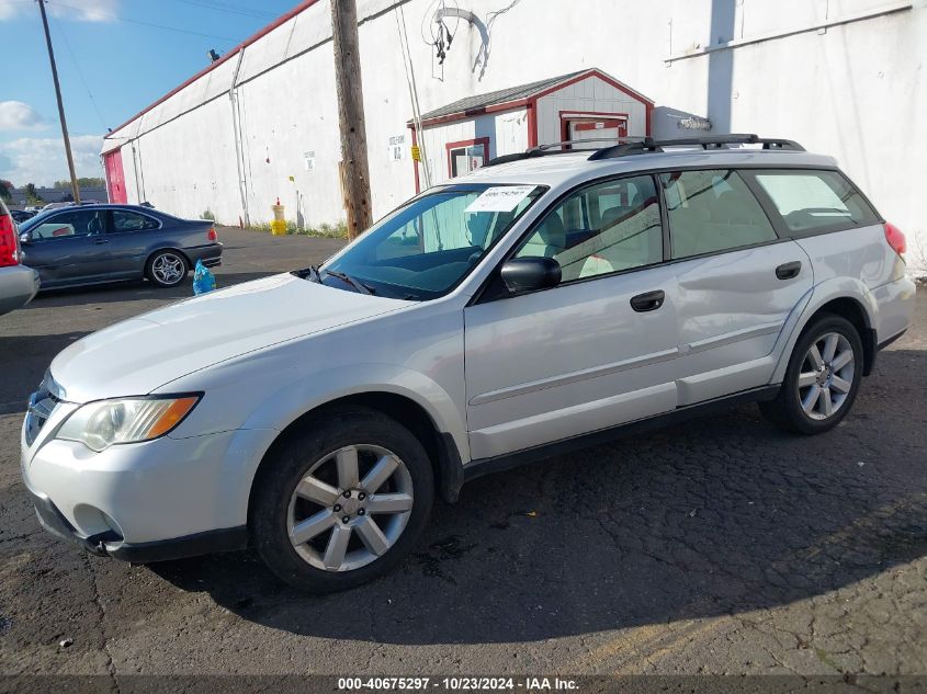 2008 Subaru Outback 2.5I/2.5I L.l. Bean Edition VIN: 4S4BP61C587350724 Lot: 40675297