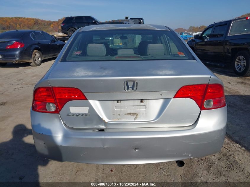 2008 Honda Civic Lx VIN: 2HGFA16578H514212 Lot: 40675313