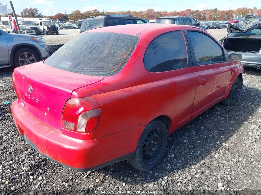 2001 Toyota Echo VIN: JTDAT123310142479 Lot: 40675324