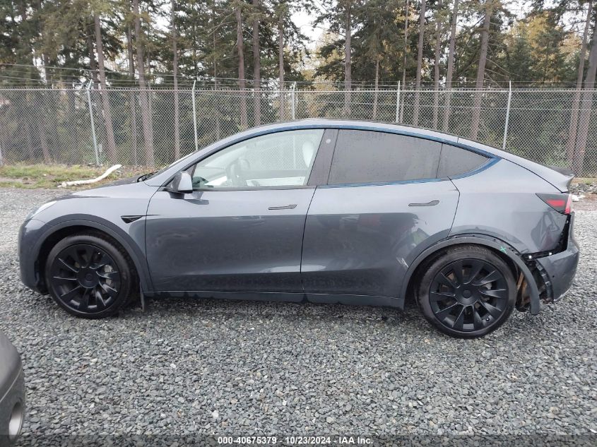 2021 Tesla Model Y Long Range Dual Motor All-Wheel Drive VIN: 5YJYGDEE9MF098608 Lot: 40675379