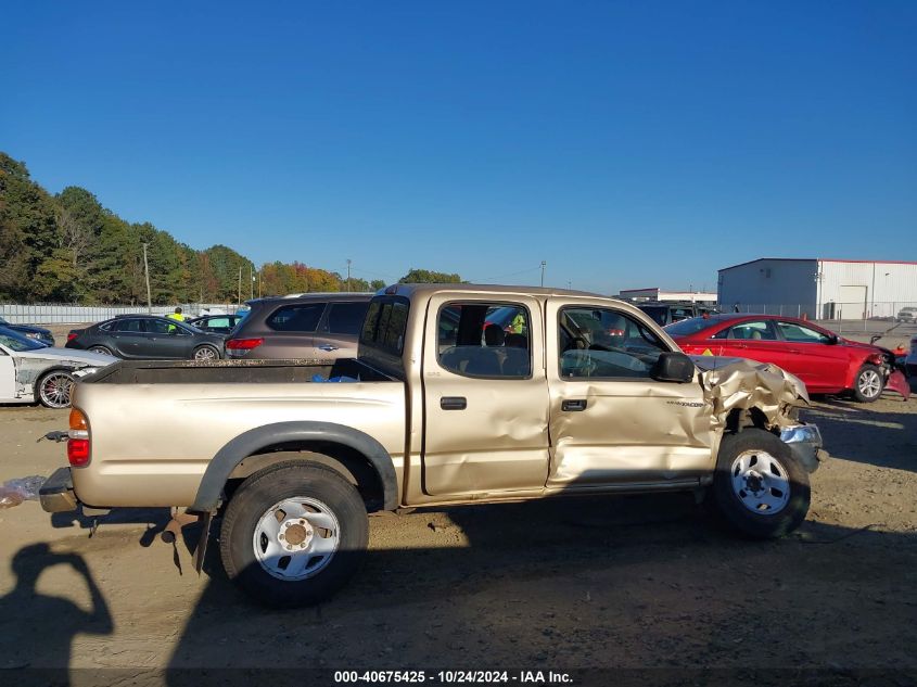 2001 Toyota Tacoma Double Cab Prerunner VIN: 5TEGN92N81Z875728 Lot: 40675425