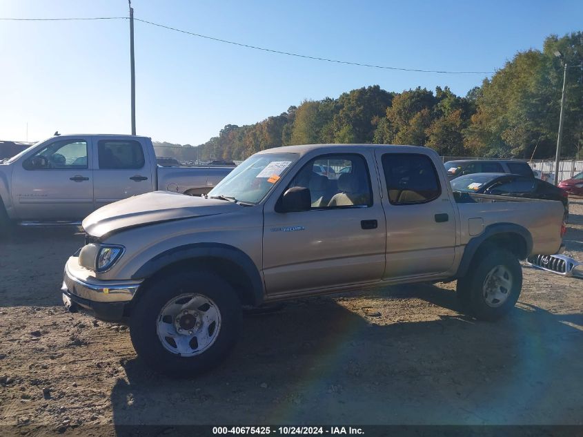 2001 Toyota Tacoma Double Cab Prerunner VIN: 5TEGN92N81Z875728 Lot: 40675425