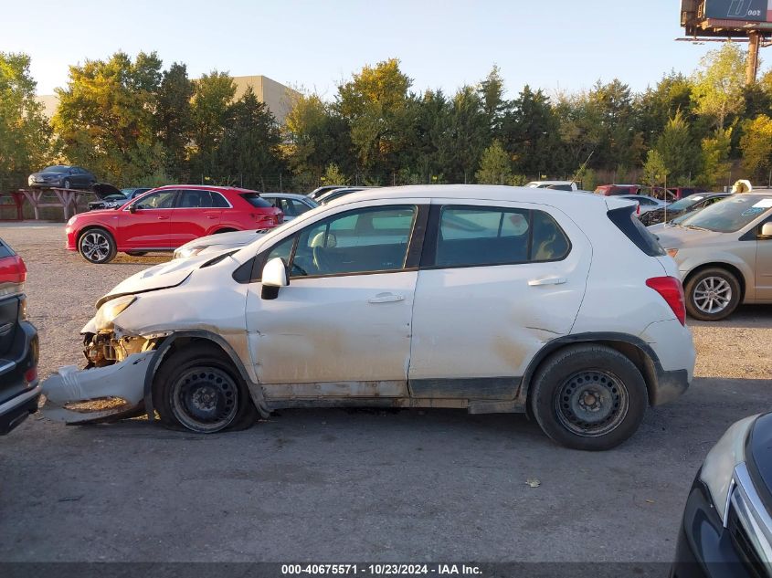 2018 Chevrolet Trax Ls VIN: 3GNCJKSB9JL385039 Lot: 40675571