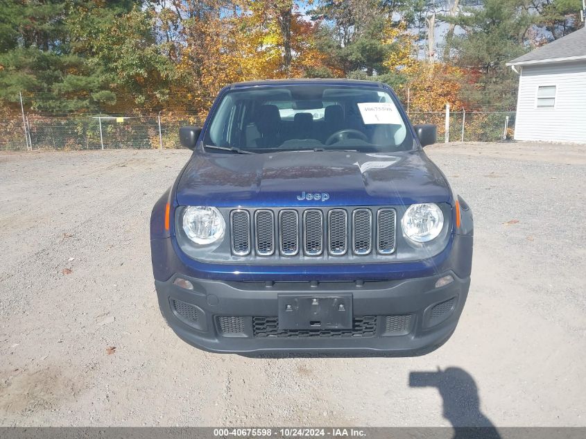 2017 Jeep Renegade Sport Fwd VIN: ZACCJAAB9HPF89684 Lot: 40675598