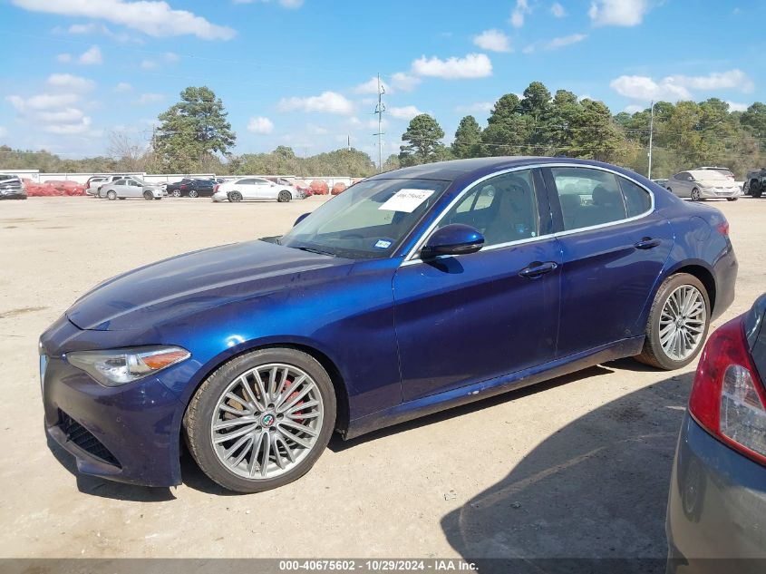 2019 Alfa Romeo Giulia Ti Lusso Rwd VIN: ZARFAMBN6K7598151 Lot: 40675602