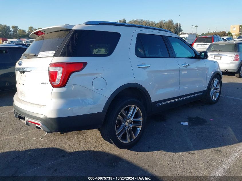 VIN 1FM5K8F80GGA68615 2016 Ford Explorer, Limited no.4