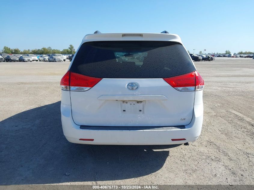 2014 Toyota Sienna Le V6 8 Passenger VIN: 5TDKK3DC4ES492710 Lot: 40675773