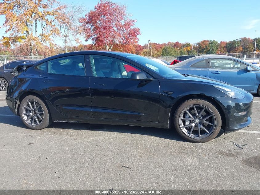 2021 Tesla Model 3 Standard Range Plus Rear-Wheel Drive VIN: 5YJ3E1EA2MF911640 Lot: 40675929