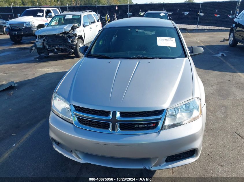 2013 Dodge Avenger Se VIN: 1C3CDZAB2DN649379 Lot: 40675956