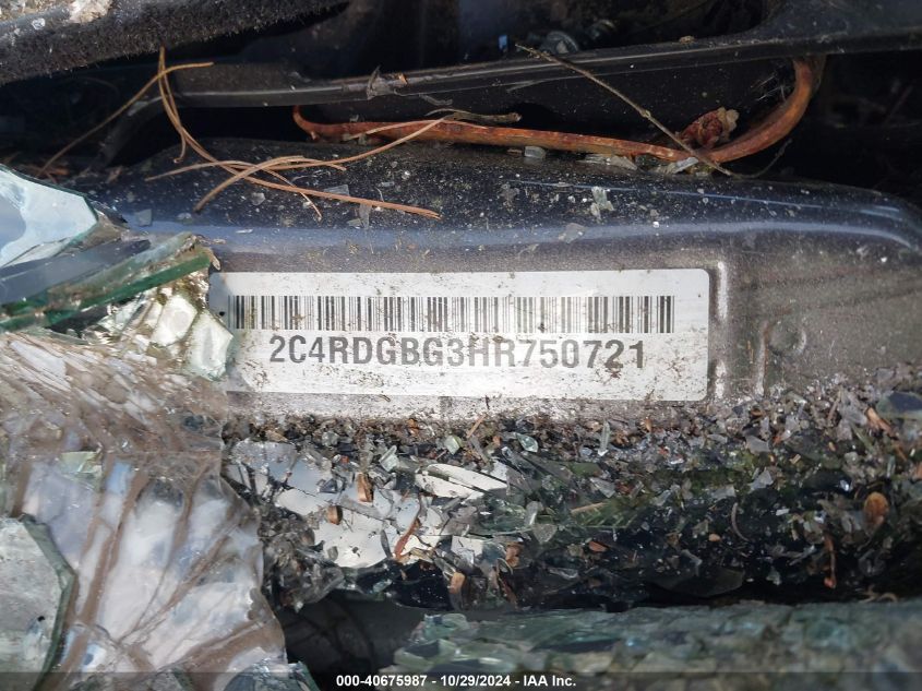 2017 DODGE GRAND CARAVAN SE - 2C4RDGBG3HR750721