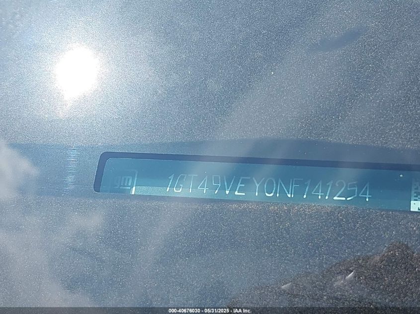 2022 GMC Sierra 2500Hd VIN: 1GT49PEY9MF287081 Lot: 40676030