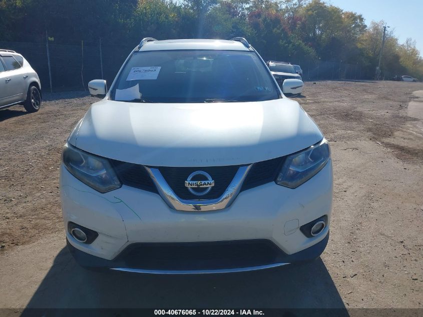 2016 Nissan Rogue Sl VIN: 5N1AT2MV8GC769041 Lot: 40676065