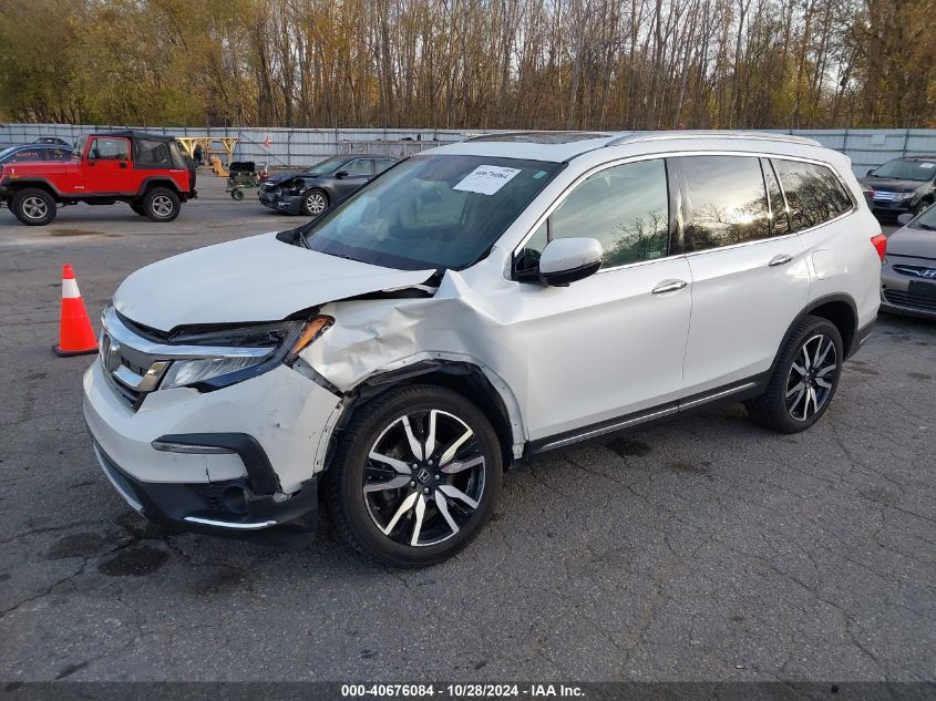 2021 Honda Pilot Awd Touring 8 Passenger VIN: 5FNYF6H93MB050227 Lot: 40676084