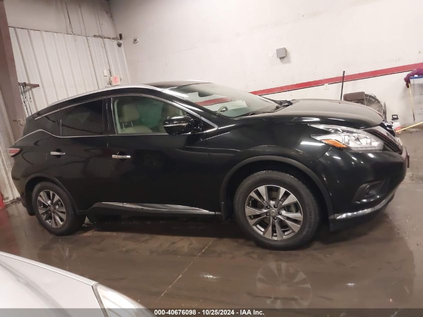 2015 Nissan Murano Sl VIN: 5N1AZ2MH9FN220976 Lot: 40676098