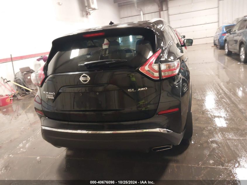 2015 Nissan Murano Sl VIN: 5N1AZ2MH9FN220976 Lot: 40676098