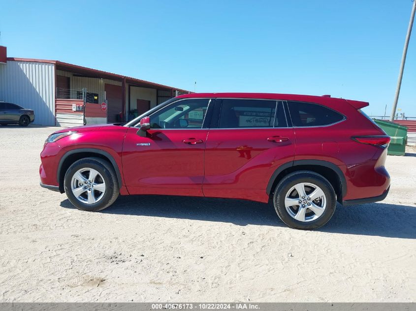 2021 Toyota Highlander Hybrid Le VIN: 5TDZARAH1MS509143 Lot: 40676173